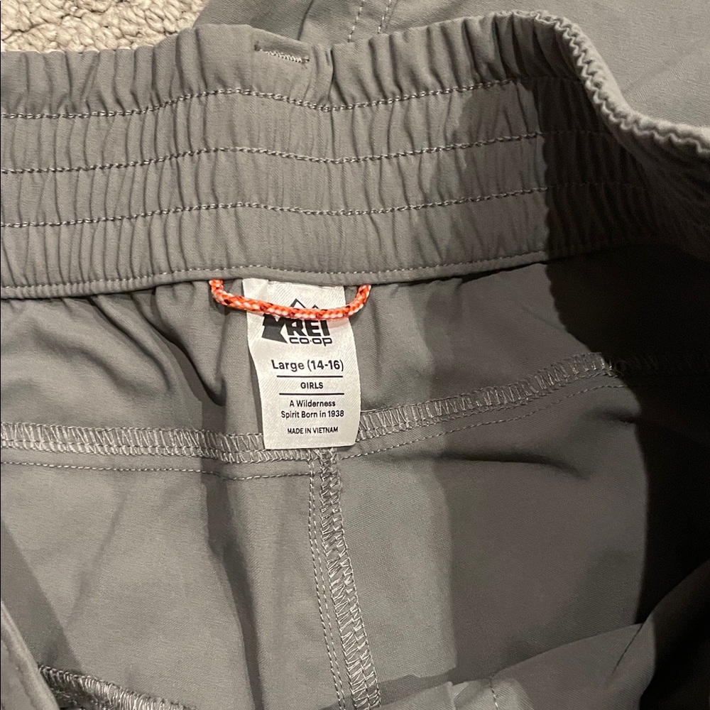 REI Kids Gray Cargo Pants - Picture 3 of 5